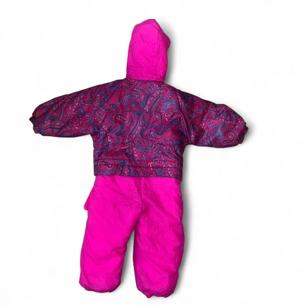 Girls Pink & Purple Winter Snowsuit – Size 3T